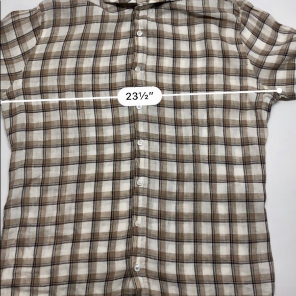 H.E. By MANGO Spread Collar Dress Shirt Size M - Picture 6 of 8